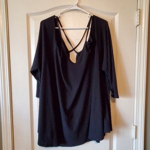 BOOHOO strappy black Tunic